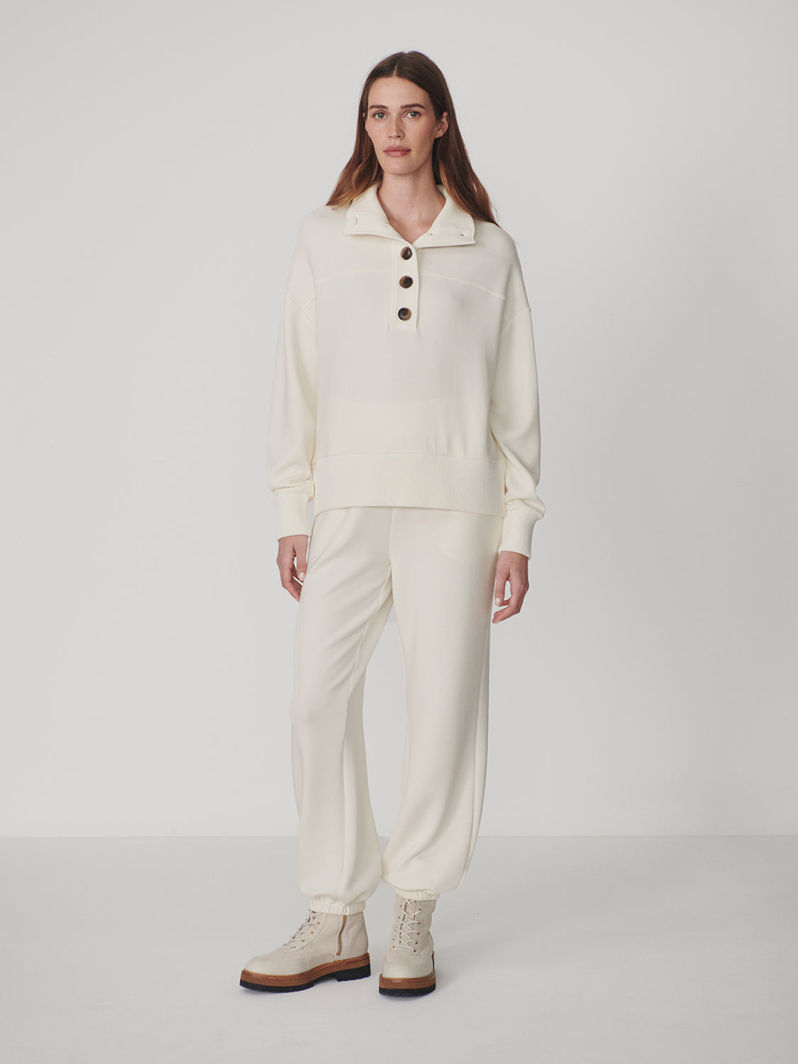 Bronya Button Placket Sweat