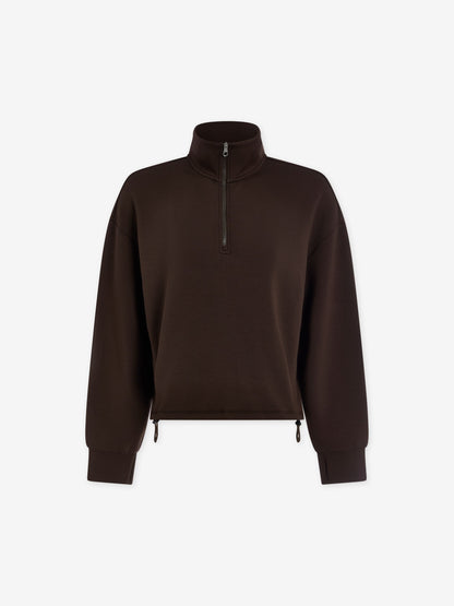 Sian Cropped Half Zip Midlayer