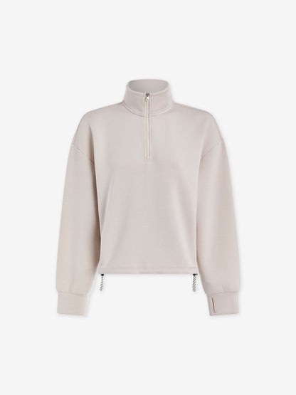 Sian Cropped Half Zip Midlayer