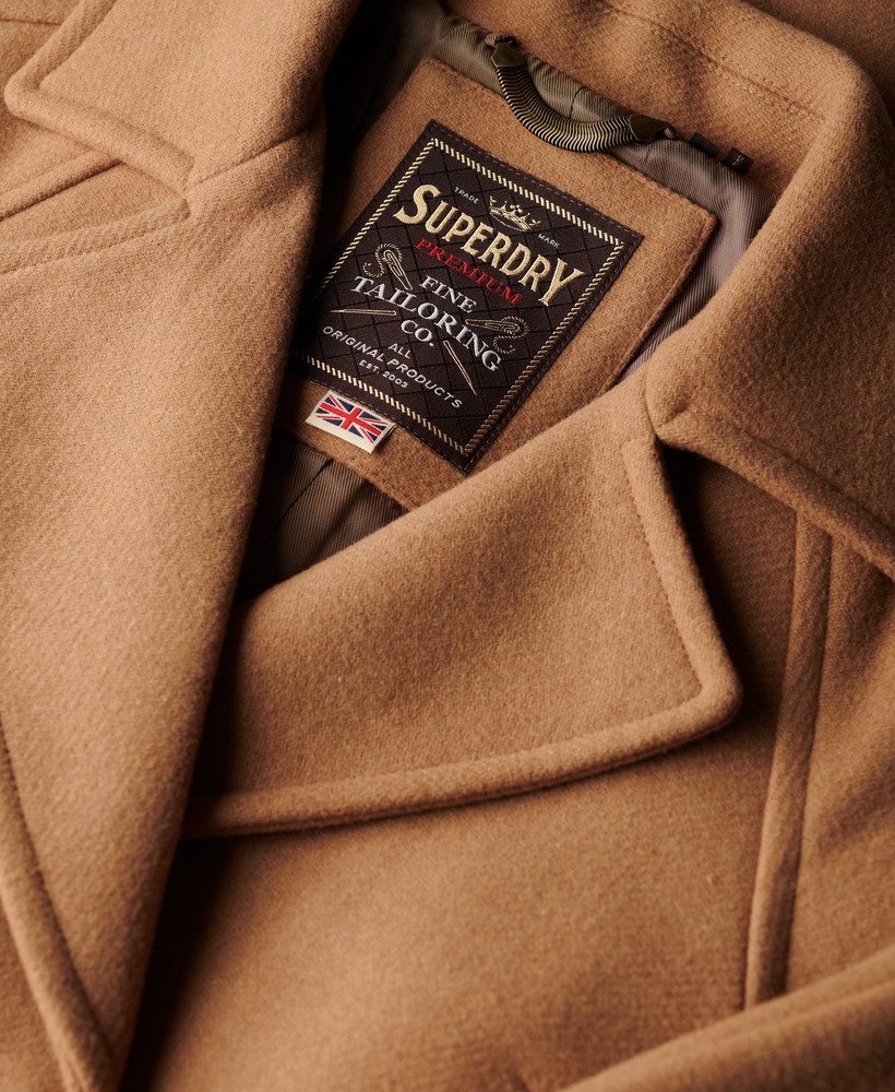 Relaxed Long Wool Blend Coat