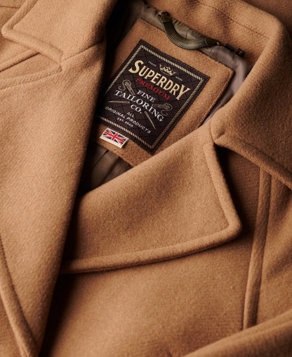 Relaxed Long Wool Blend Coat