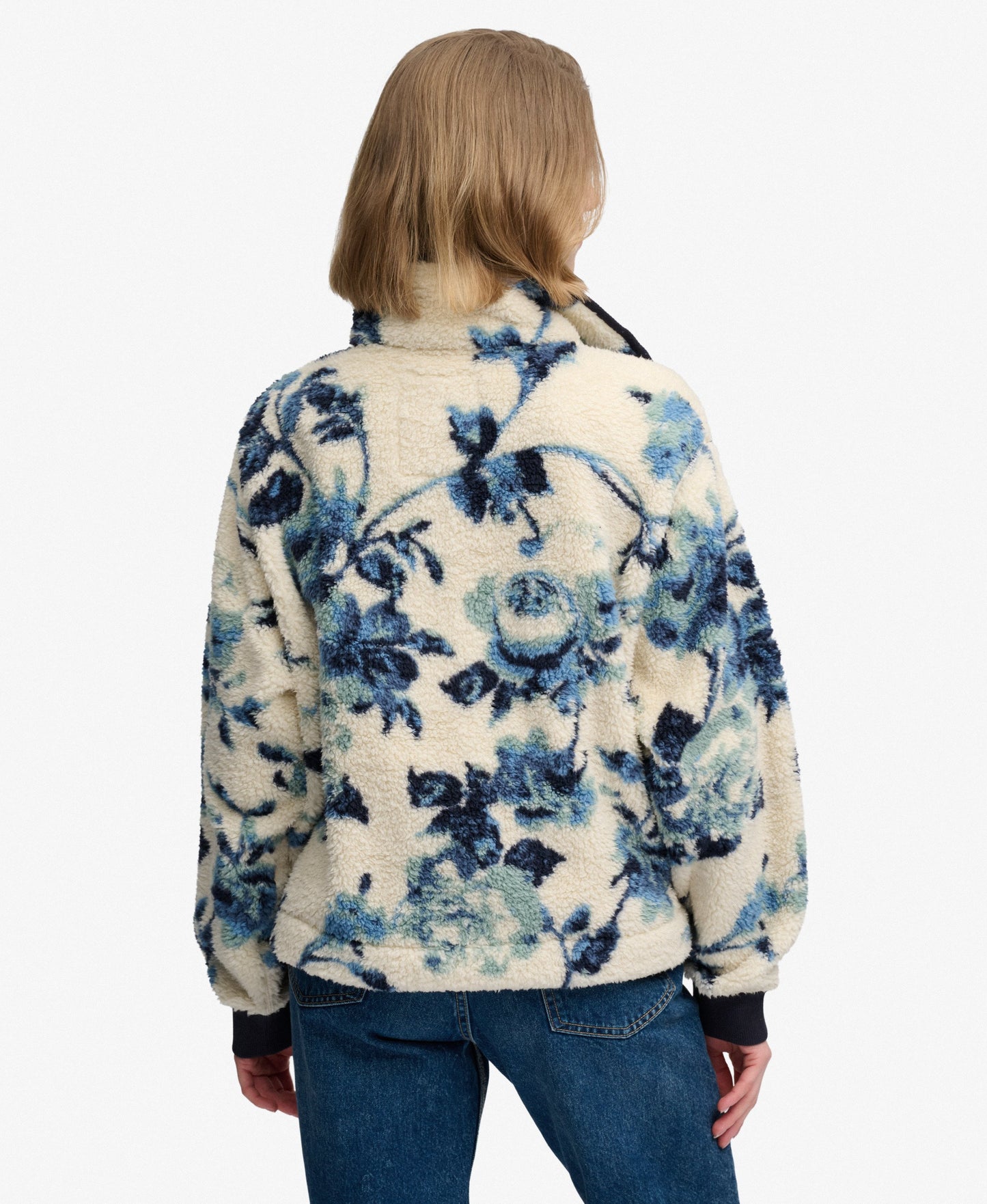 Super Soft Printed Half Button Fleece