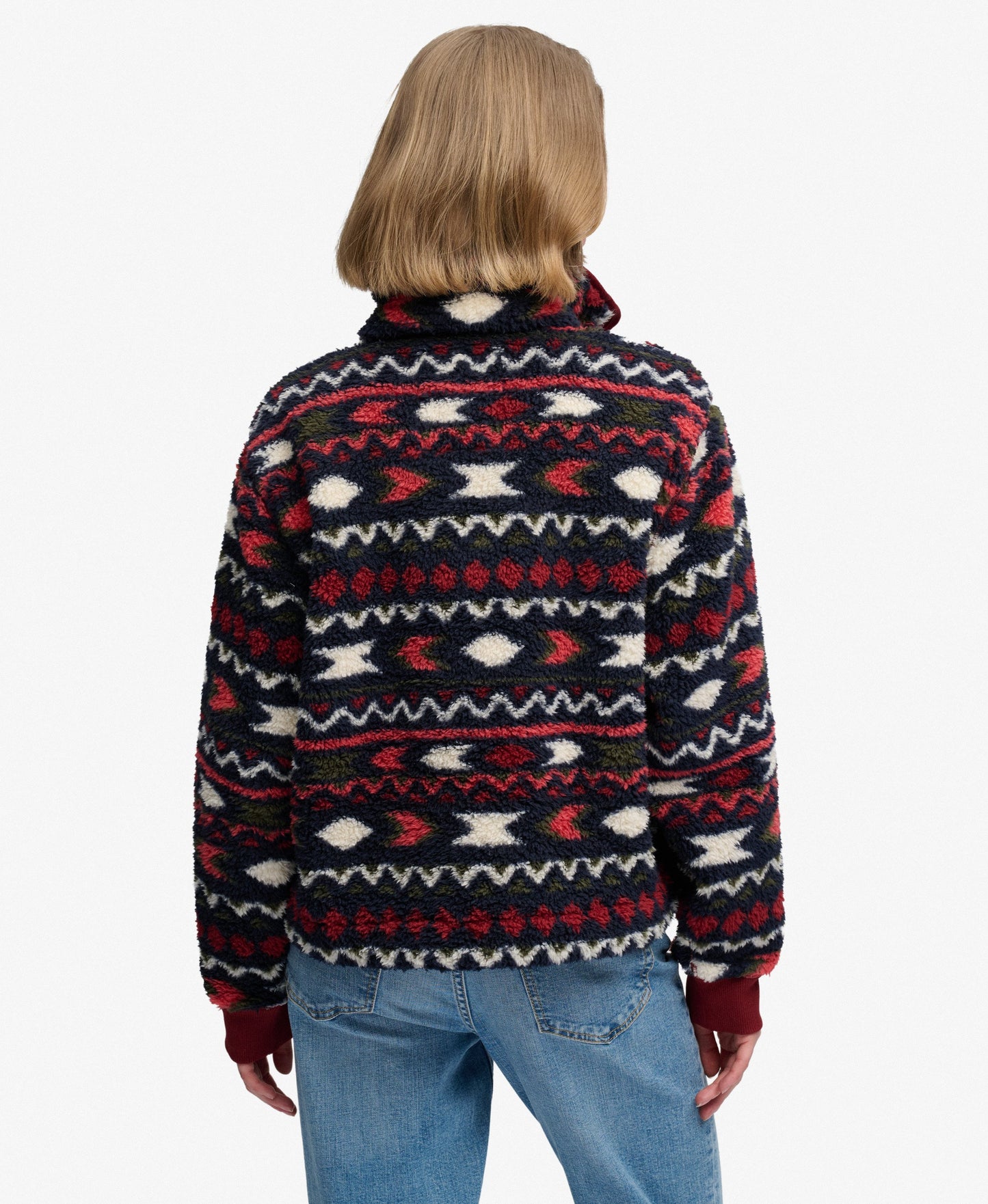 Super Soft Printed Half Button Fleece