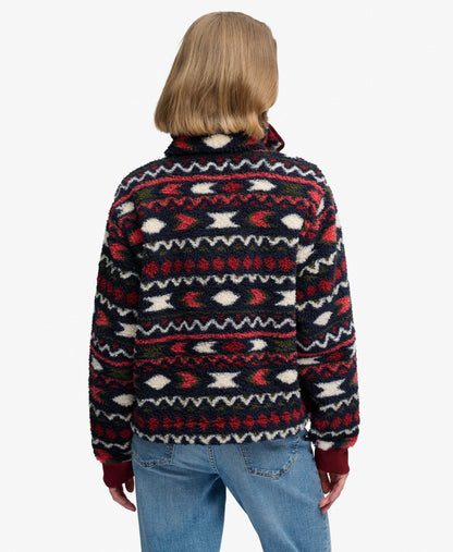 Super Soft Printed Half Button Fleece