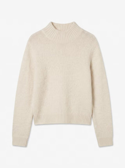 Berry Long Sleeve Highneck Pullover