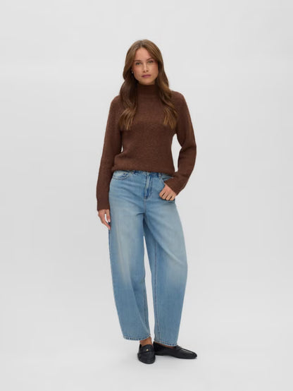 Berry Long Sleeve Highneck Pullover