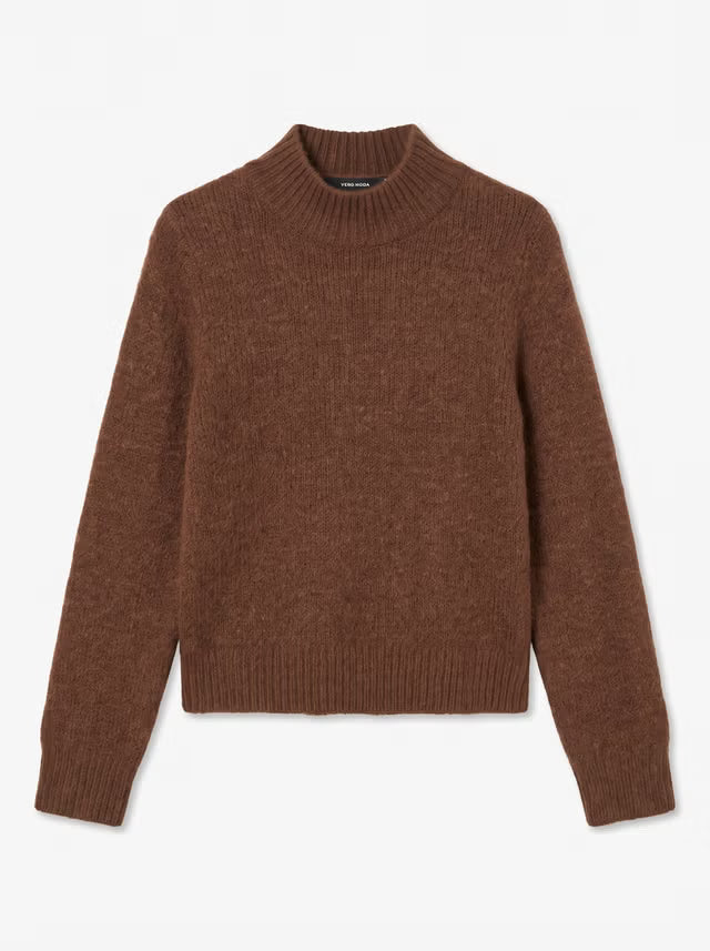 Berry Long Sleeve Highneck Pullover