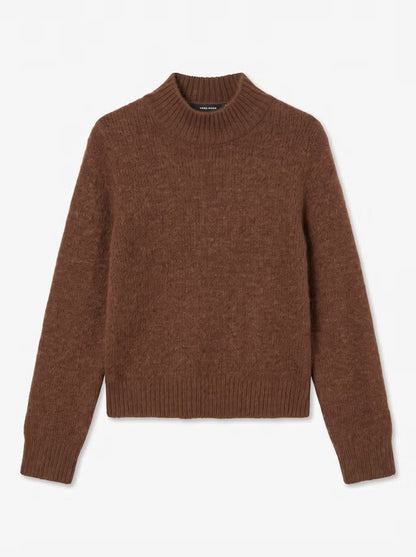 Berry Long Sleeve Highneck Pullover