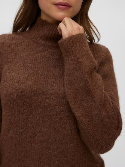 Berry Long Sleeve Highneck Pullover