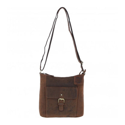Vintage Equestrian Leather Handbag Mud/brown: Worcester