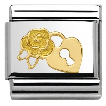Rose/Lock Composable Charm