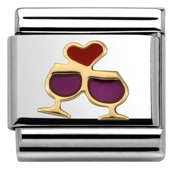 Glasses With Heart Charm