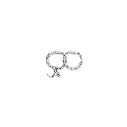 Moon & Sun Set of 2 Rings - Medium