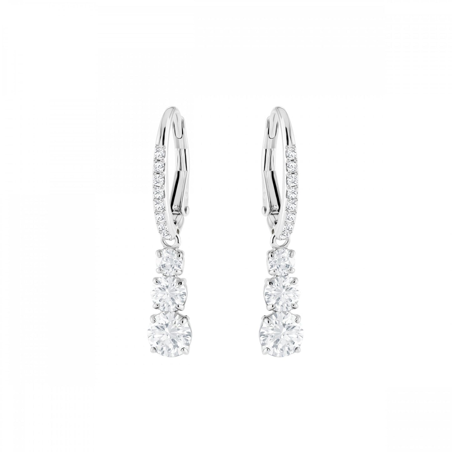 Attract Trilogy Round Pierced Earrings