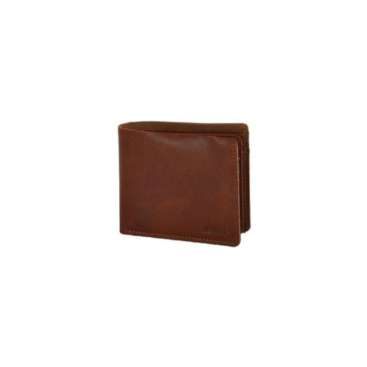 Men's Leather RFID Protected Wallet - Chestnut