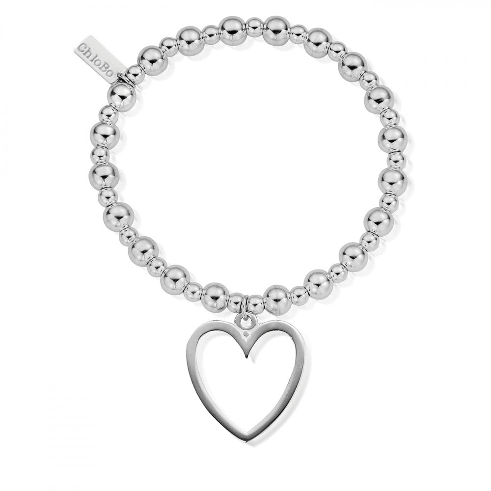 Mini Small Ball Open Heart Bracelet SBMSB033