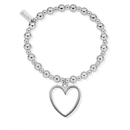 Mini Small Ball Open Heart Bracelet SBMSB033