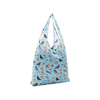 Blue Wild Birds Shopper