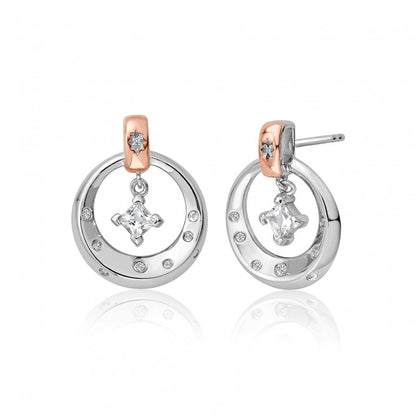 Stars of the Llyn Peninsula White Topaz  Drop Earrings