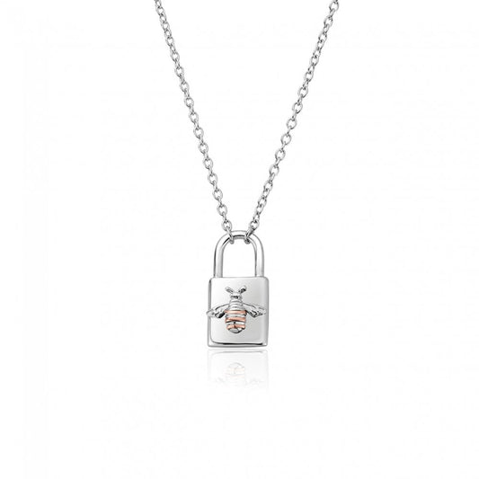Honey Bee Padlock Necklace