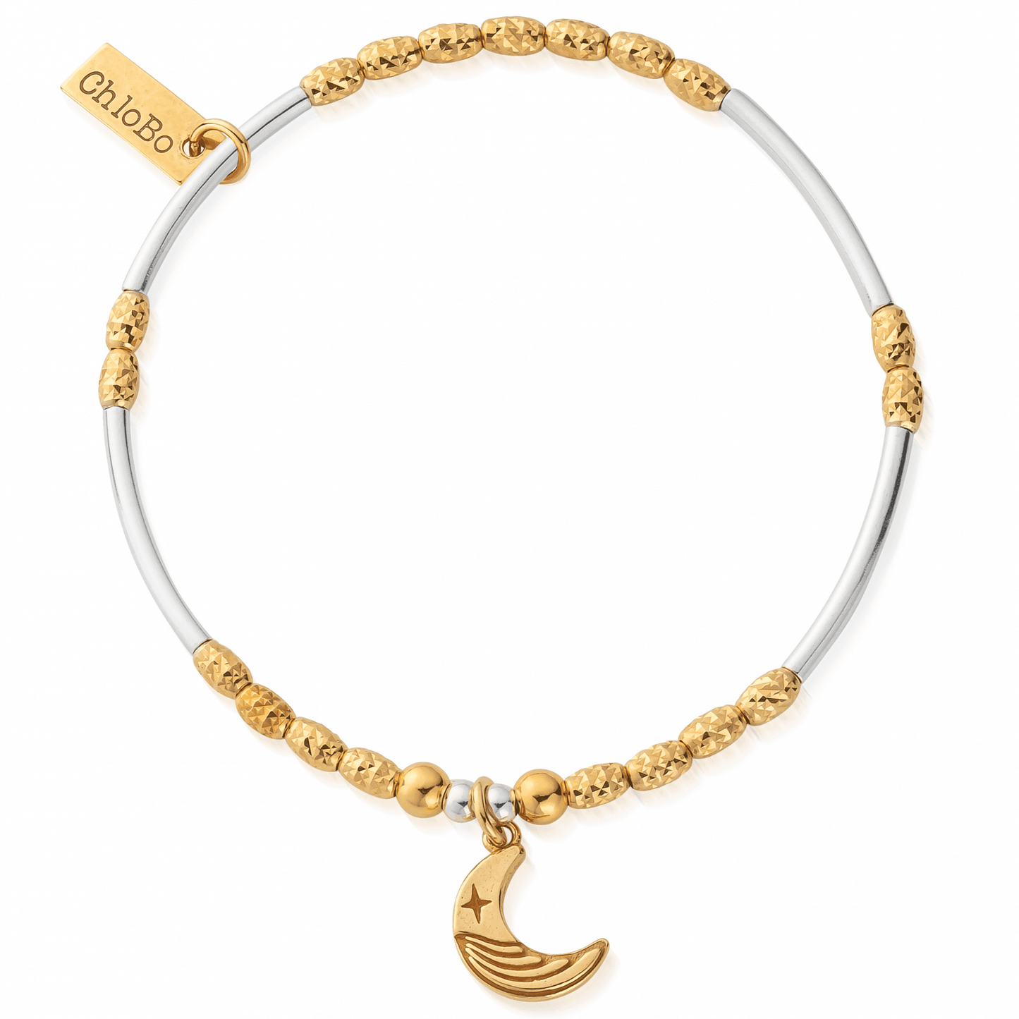 Gold & Silver Luna Moon Bracelet