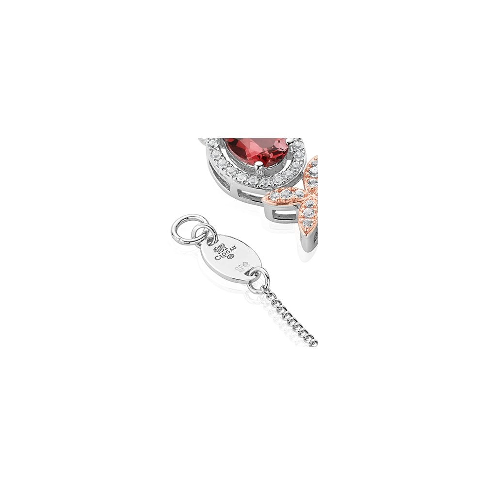 Queens Jubilee Superbloom Garnet Pendant