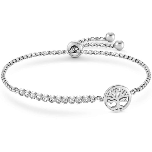 Milleluci Cubic Zirconia Tree of Life Toggle Bracelet