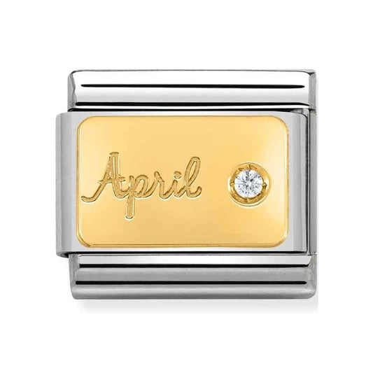 CLASSIC Composable April Clear Stone Charm