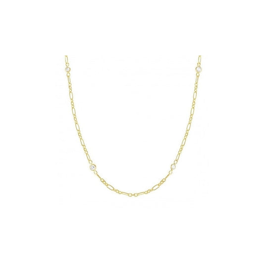 Bella Elongated Chain Necklace - Gold