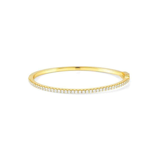 Lovelight Bracelet In 925 Silver And CZ (Large Rigid) (E) White