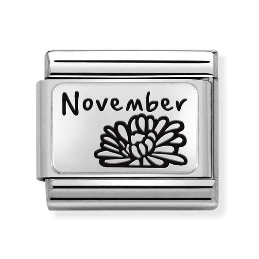 CLASSIC Composable Plates November Flower Charm