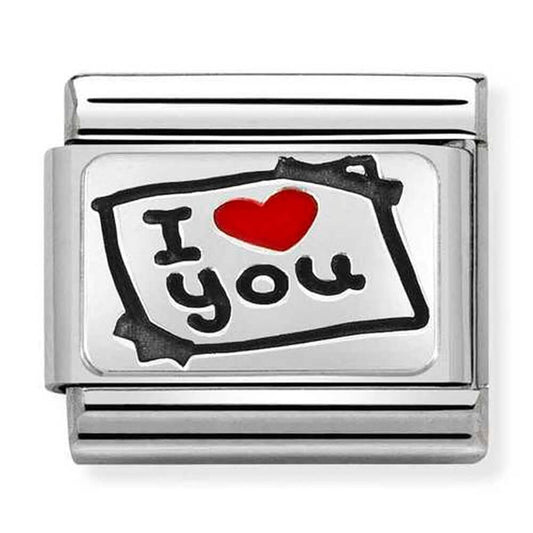 CLASSIC Composable Plates I Love You Card Charm 