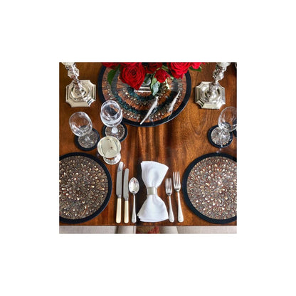 Cock Pheasant Feather & Glass Placemats