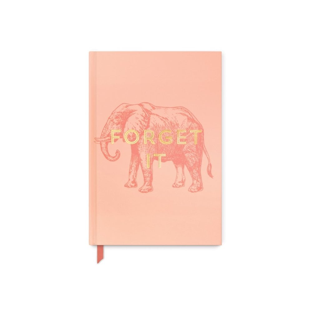 Elephant "Forget It" Vintage Sass - Soft Touch A5 Hardcover Book