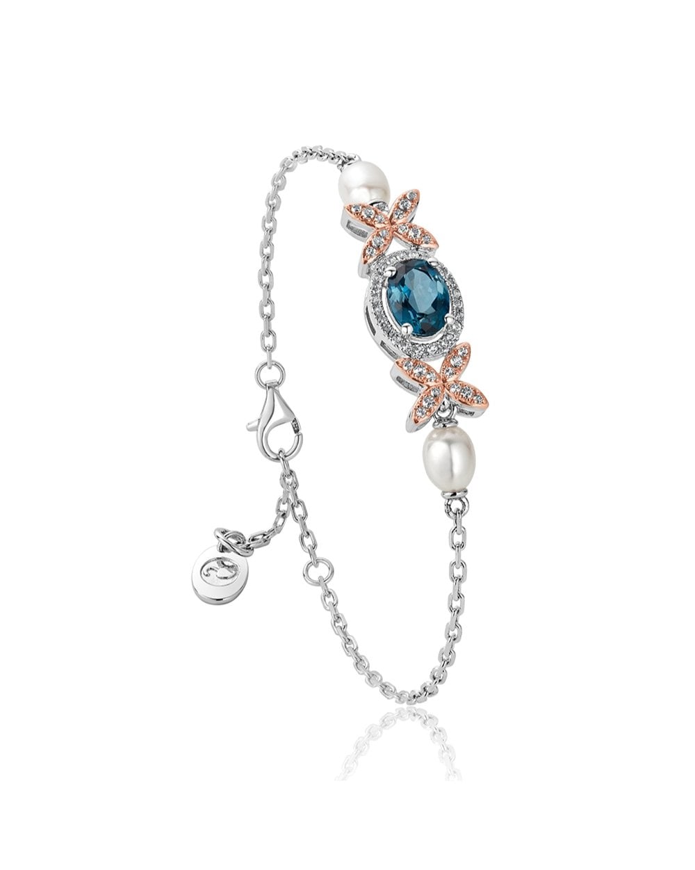 Queens Jubilee Superbloom London Blue Topaz Bracelet