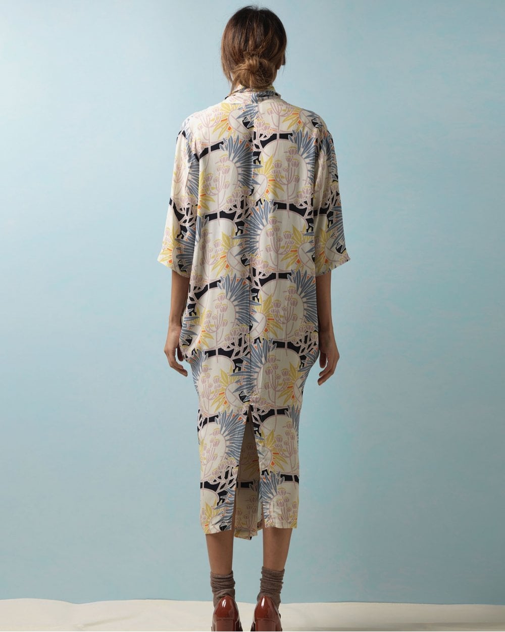 Deco Daisy Mauve Dress S/M