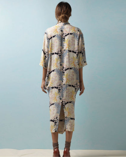 Deco Daisy Mauve Dress S/M