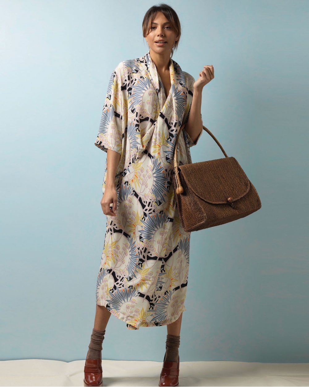 Deco Daisy Mauve Dress S/M