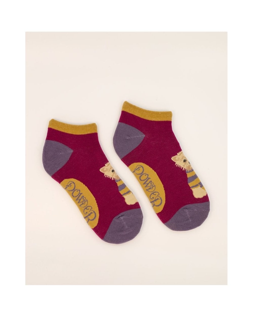 Wooly Westie Trainer Socks