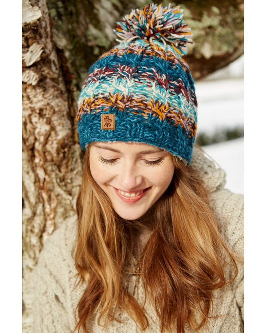 Utrecht Bobble Beanie Blue