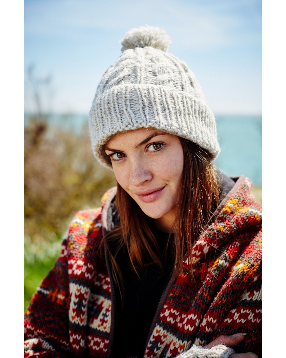 Chamonix Bobble Beanie Oatmeal