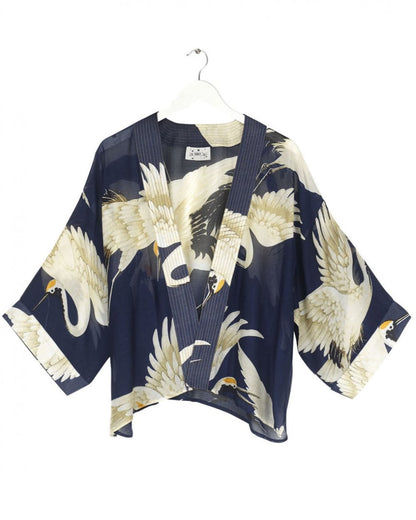 Stork Navy Kimono