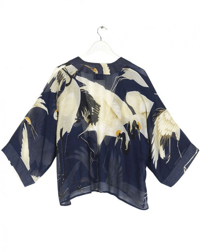 Stork Navy Kimono