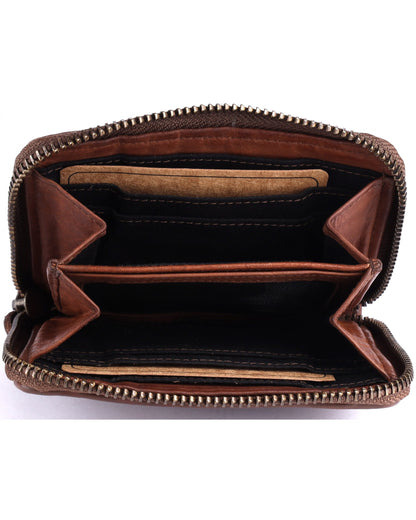 Leather Purse - Taupe