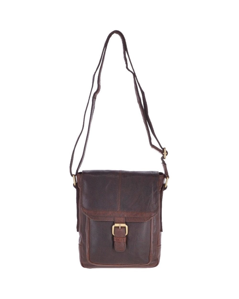 Small Leather Body Bag G-31 - Brandy