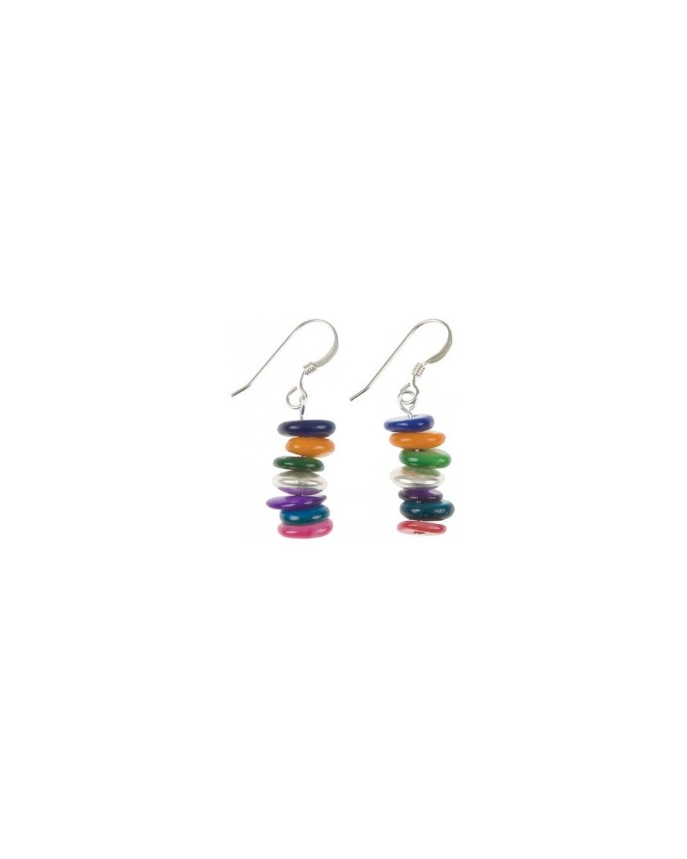 Rainbow Shell Earrings
