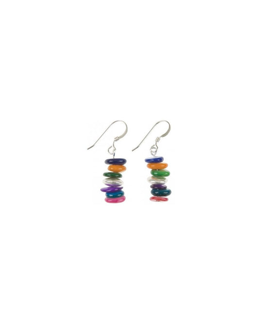 Rainbow Shell Earrings