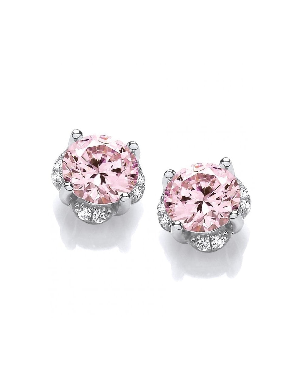 In the Pink Diamond Cubic Zirconia Earrings