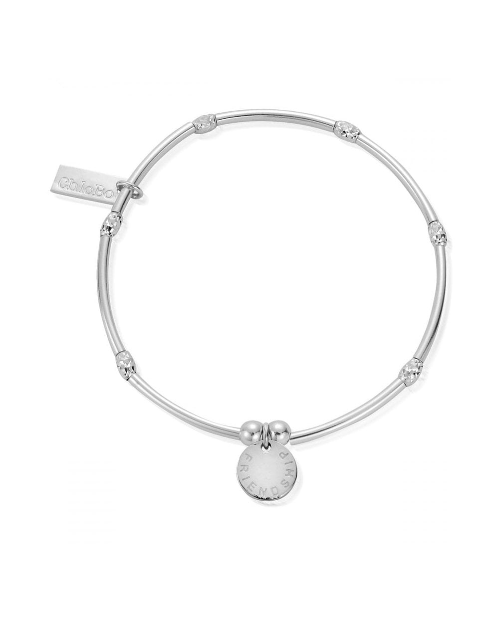 Mini Noodle Sparkle Rice Friendship Disc Bracelet