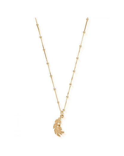 Newbie Necklace with Feather Heart Pendant